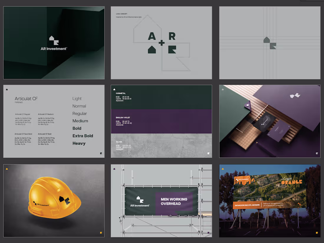 Cover image for AR Investment — Visual Identity & Branding I designed a soph...