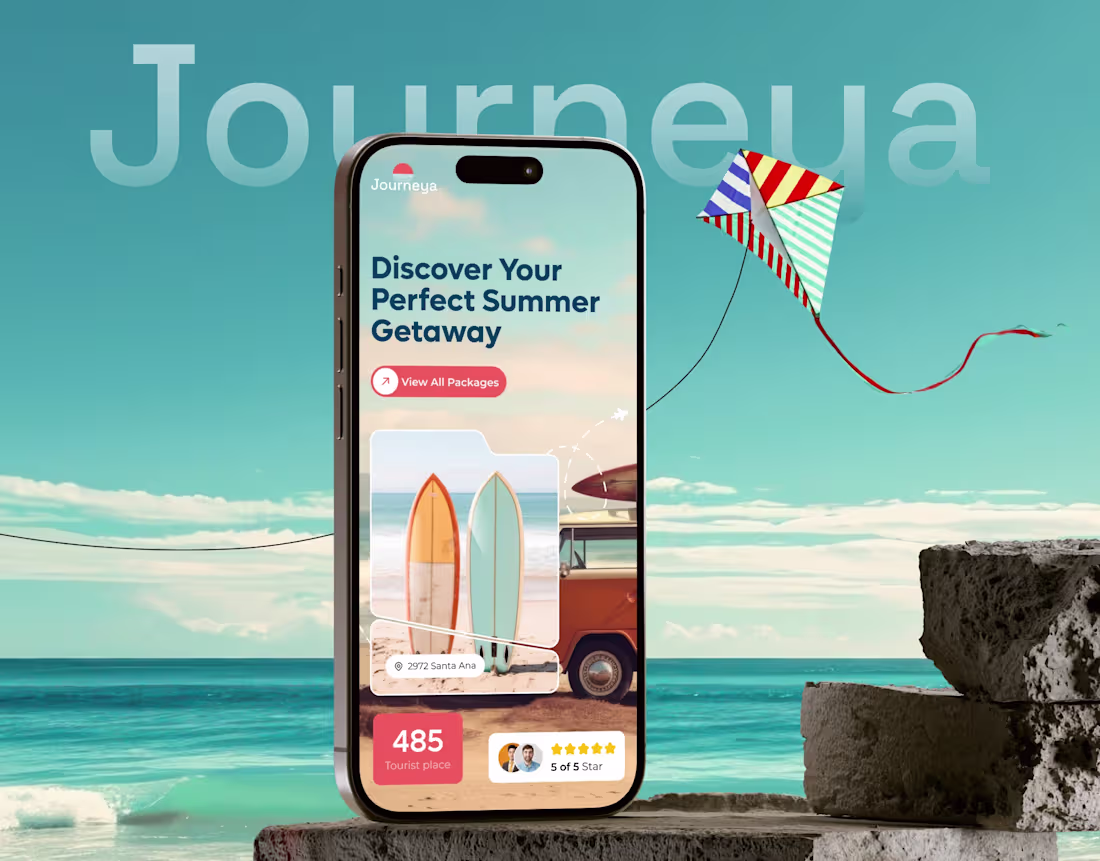 Cover image for Journeya - Travel Website Design