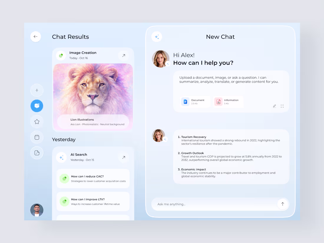 Cover image for Chatbot – Personal AI Assistant | Conversational UI/UX Design