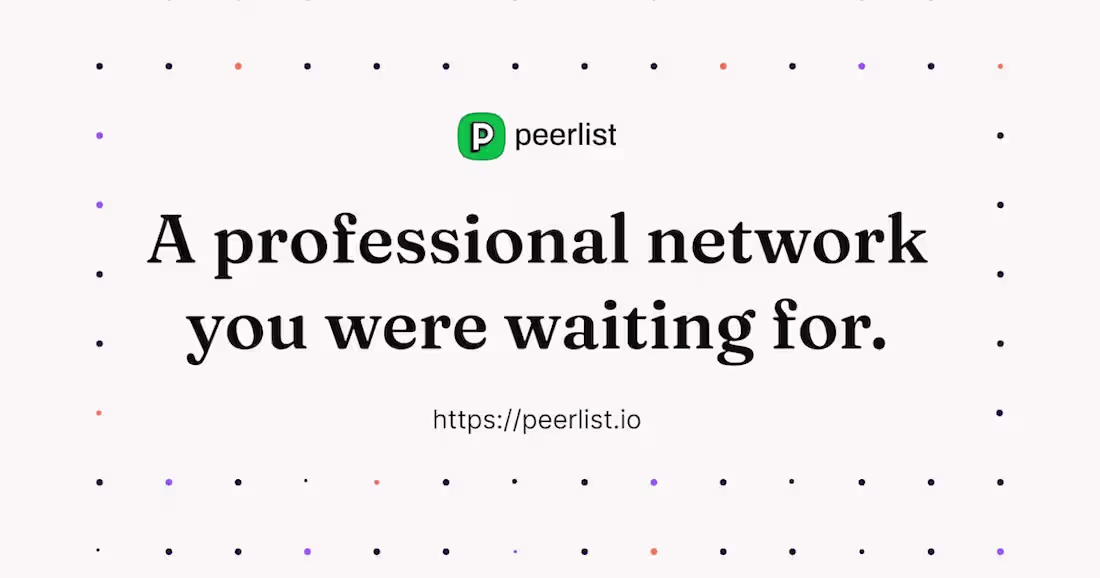 Cover image for Peerlist: Networking made easy for techies