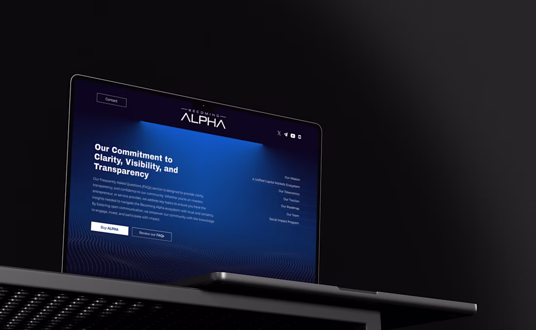 Cover image for UX/UI Design and Front End Development - Becoming Alpha