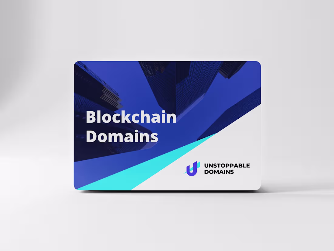Cover image for Unstoppable Domains: Branding&Marketing design
