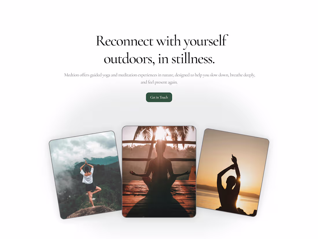 Cover image for Creating a Calming Landing Page for Medtion