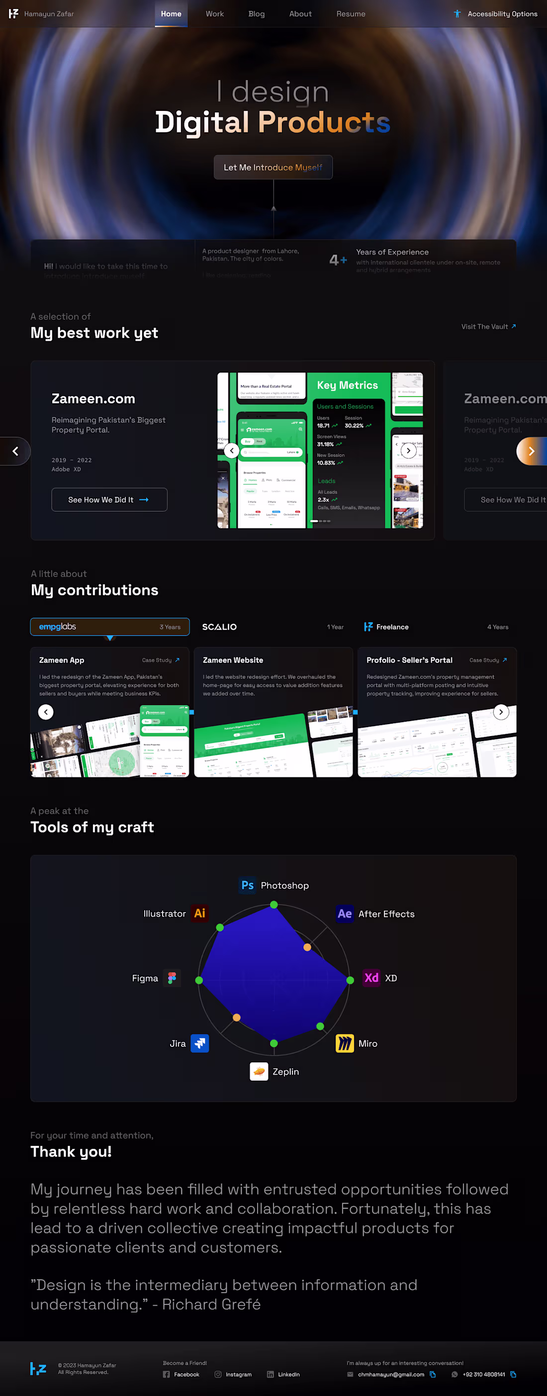 Cover image for Hamayun Zafar - Portfolio
