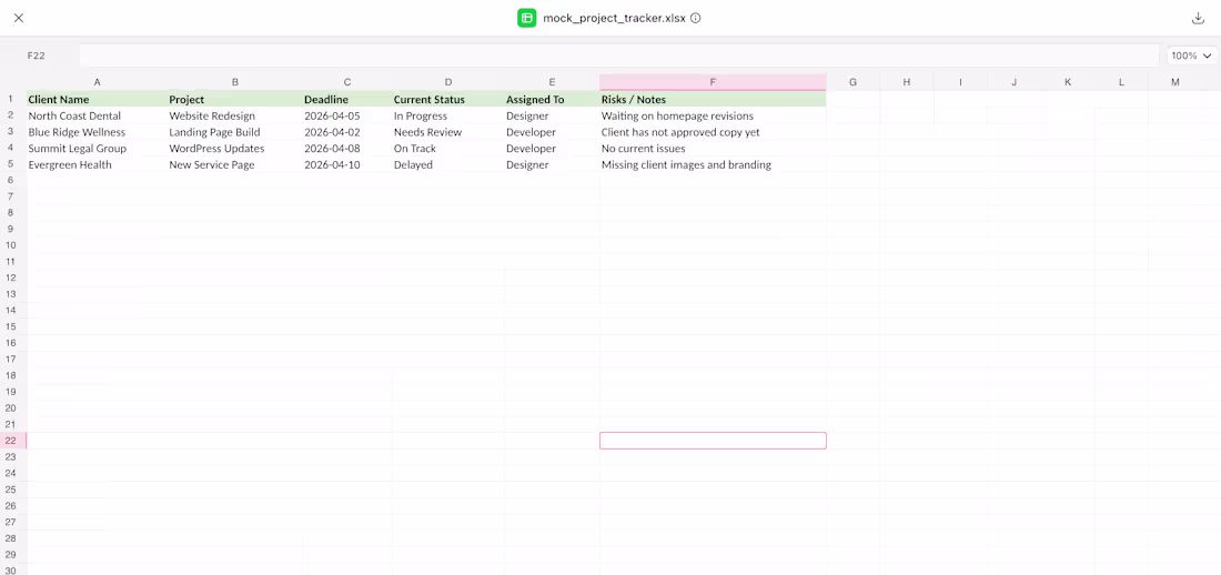 Cover image for Example of a simple project