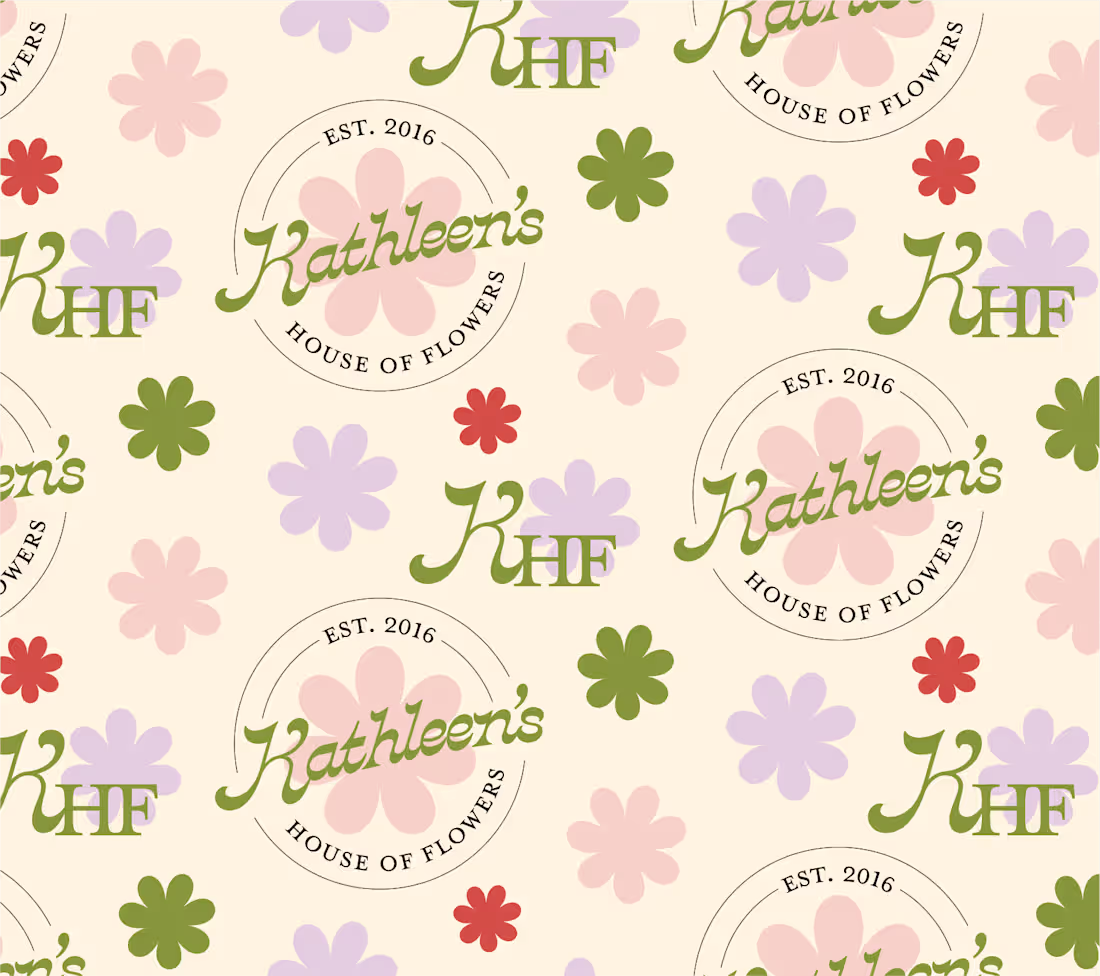 Cover image for Branding Kathleen's House of Flowers – A Fresh & Floral Identity