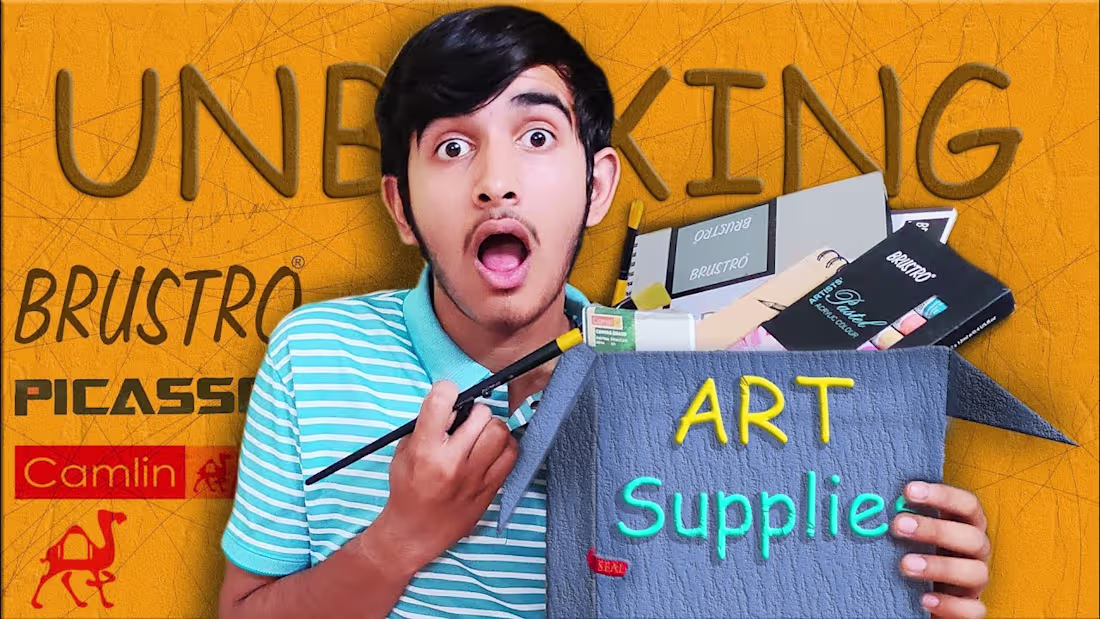 Cover image for Exploring Art Supplies  | saksham artwork | - YouTube