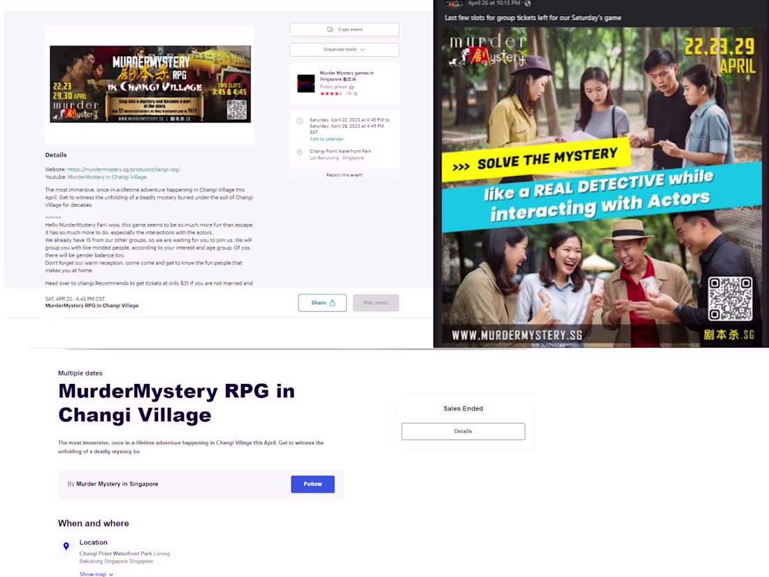 Cover image for MurderMystery.sg Event