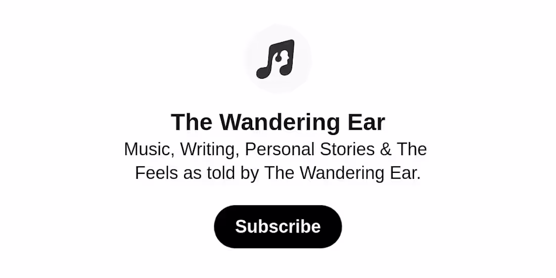 Cover image for The Wandering Ear Newsletter