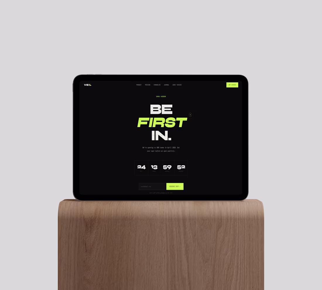 Cover image for VEIL — Dark HTML Template