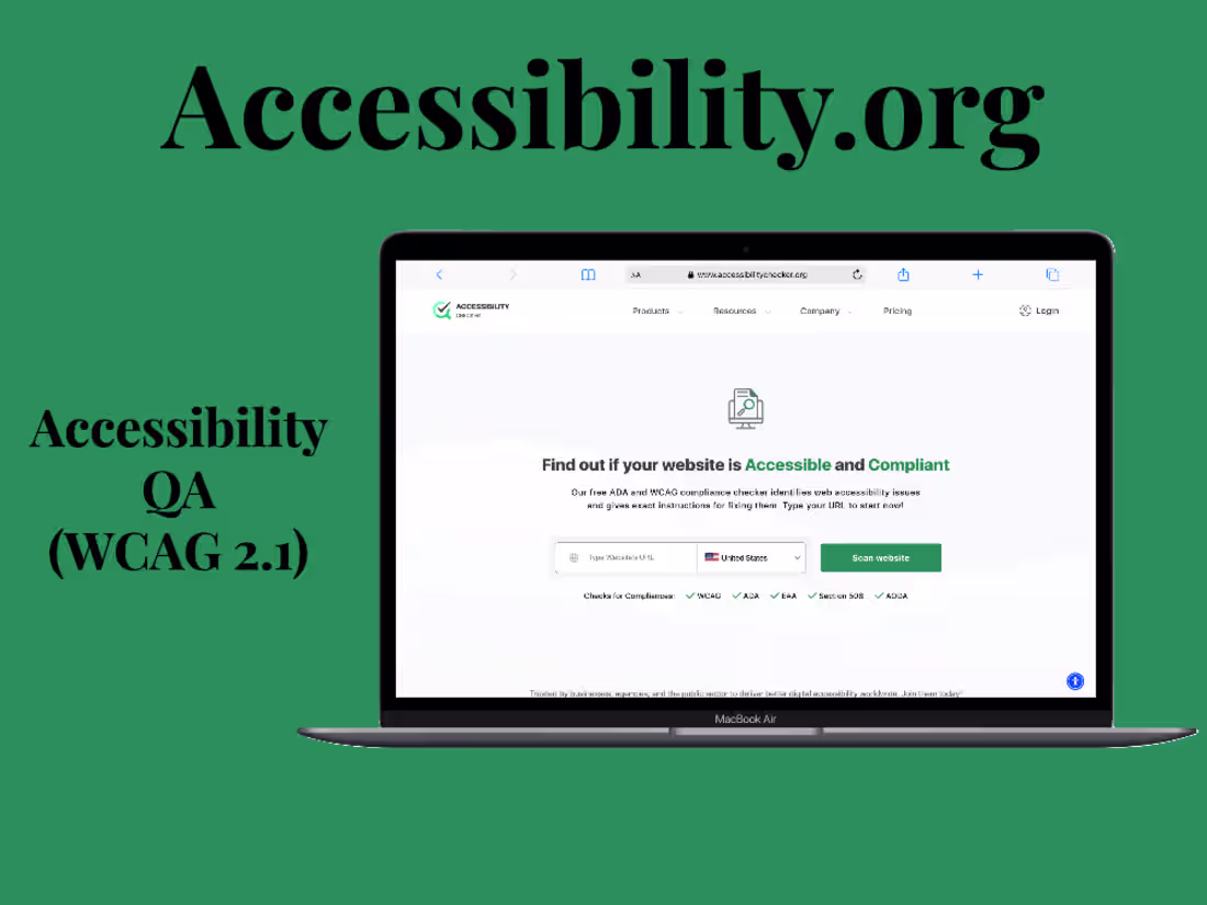 Cover image for Accessibility QA(WCAG 2.1)