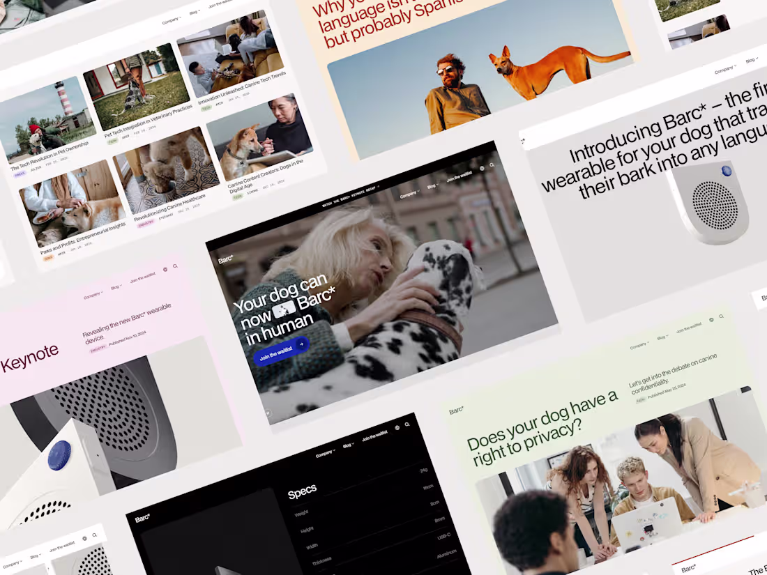 Cover image for Marketing Site For Barc* Startup