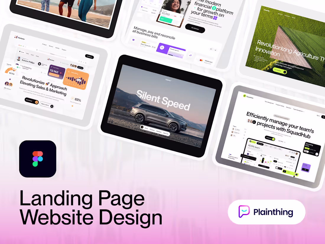 Cover image for Landing Page Website Design