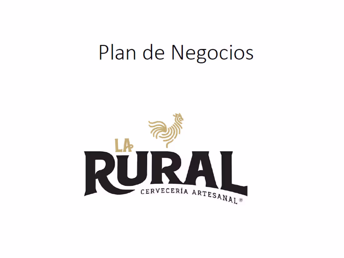 Cover image for La Rural Business Plan, Craft Brewery