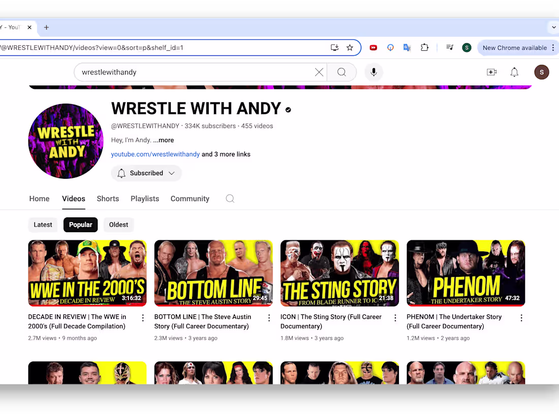 Cover image for WRESTLE WITH ANDY