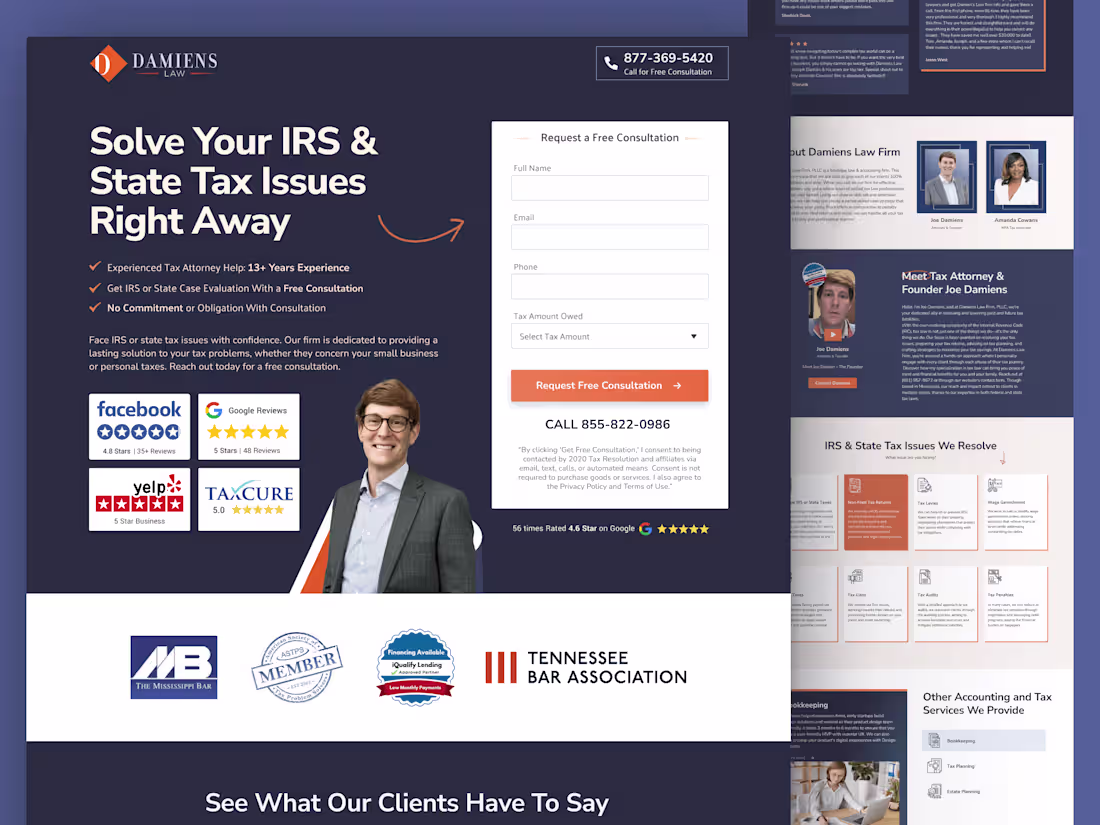 Cover image for Landing page design for Businesses & Startups