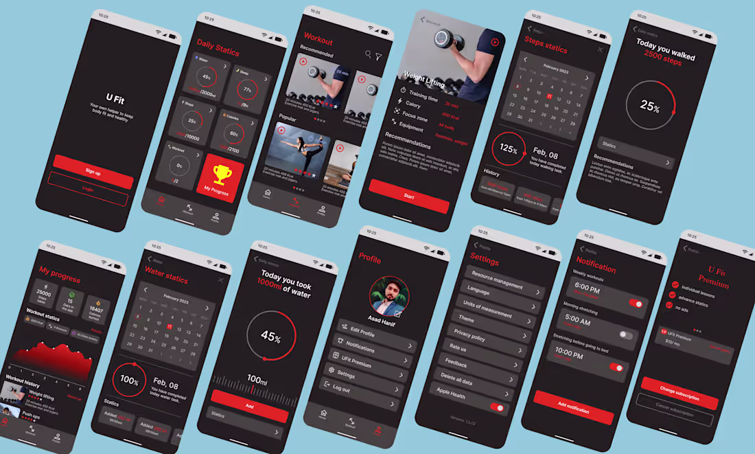 Cover image for mobile app ui and website ui design