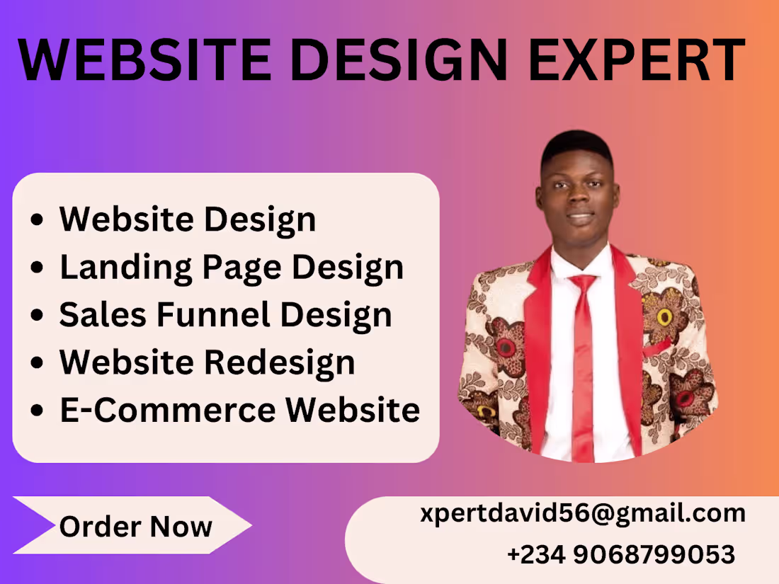 Cover image for I will design wix website design redesign wix website