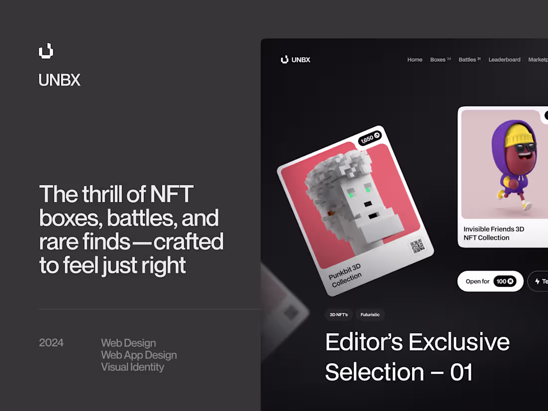 Cover image for UNBX Platform UX/UI Design