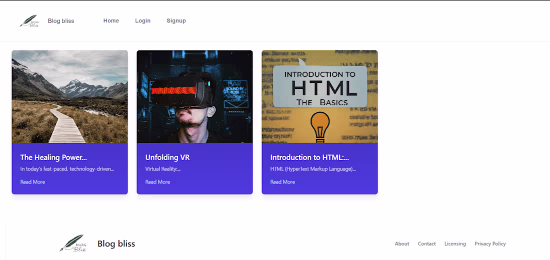 Cover image for Blog Bliss - A blogging web app