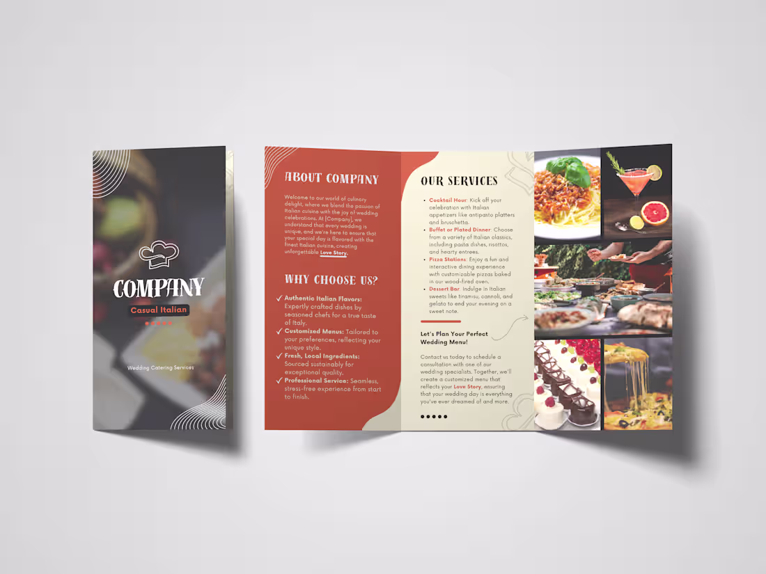 Cover image for Catering Business | Brochure Design Case Study | 2024