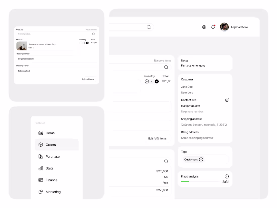 Cover image for Order Management Dashboard