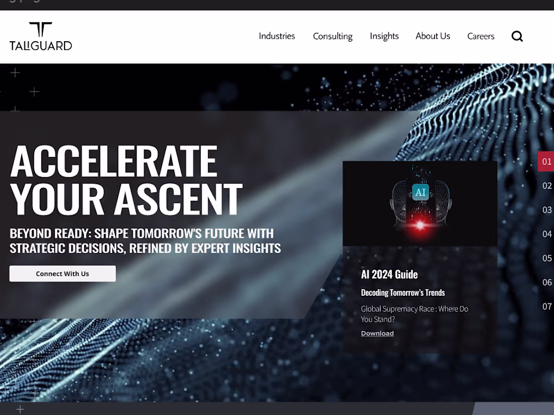 Cover image for TaliGuard - Website Design + Branding