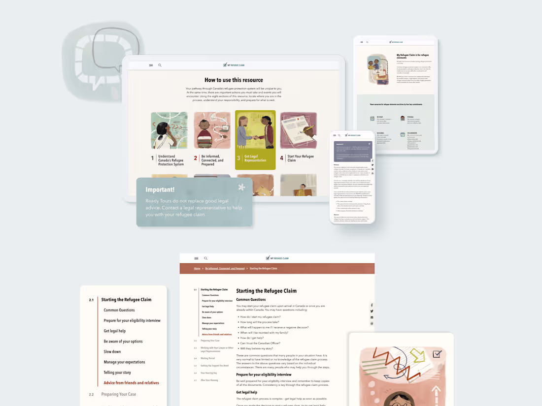 Cover image for My Refugee Claim Website