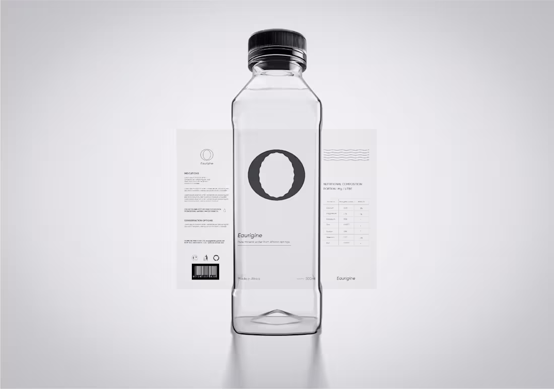 Cover image for Eaurigine - Pure Mineral Water Brand | Packaging Design 