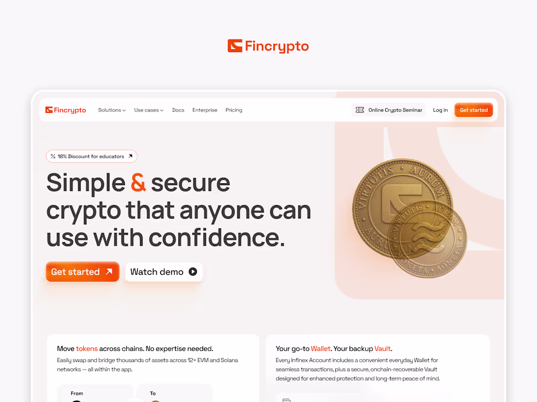 Cover image for Fincrypto Website Design