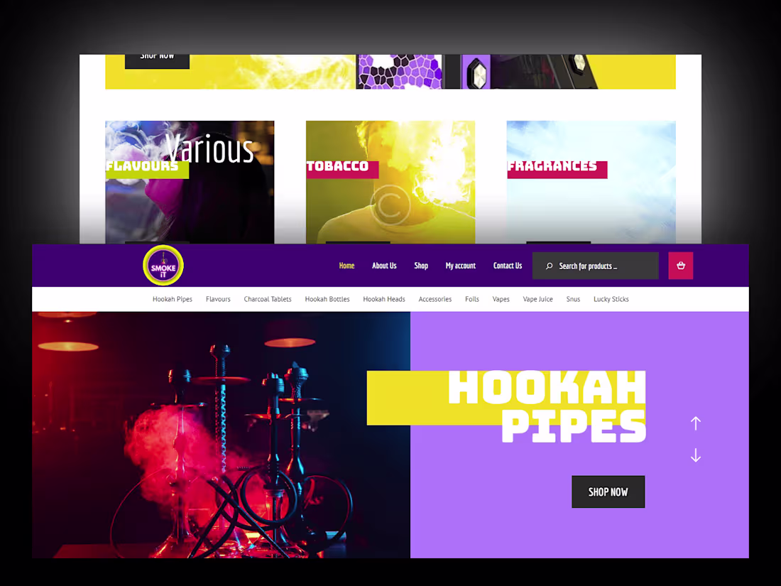 Cover image for Vibrant Online Store - SMOKEIT