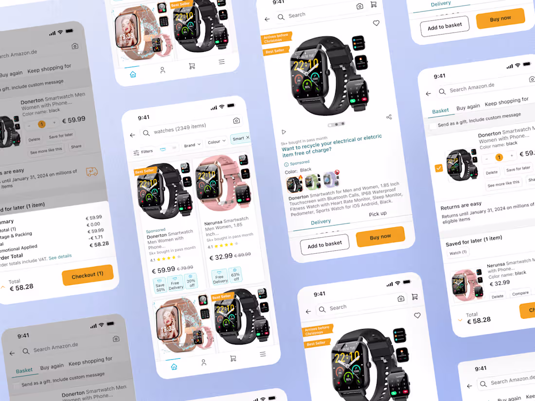 Cover image for Amazon Redesign Mobile App