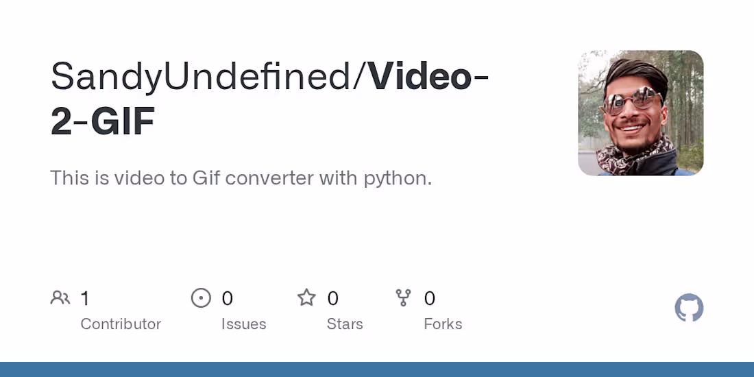 Cover image for video to Gif converter with python