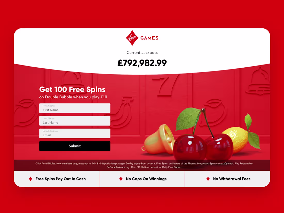 Cover image for Landing Page Redesign for Major Brand with 11% P2P Uplift