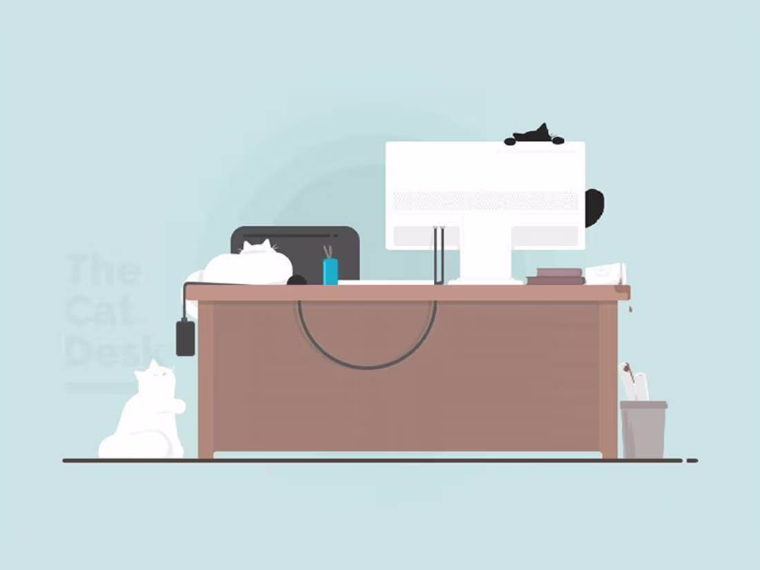 Cover image for The Desk of Cats