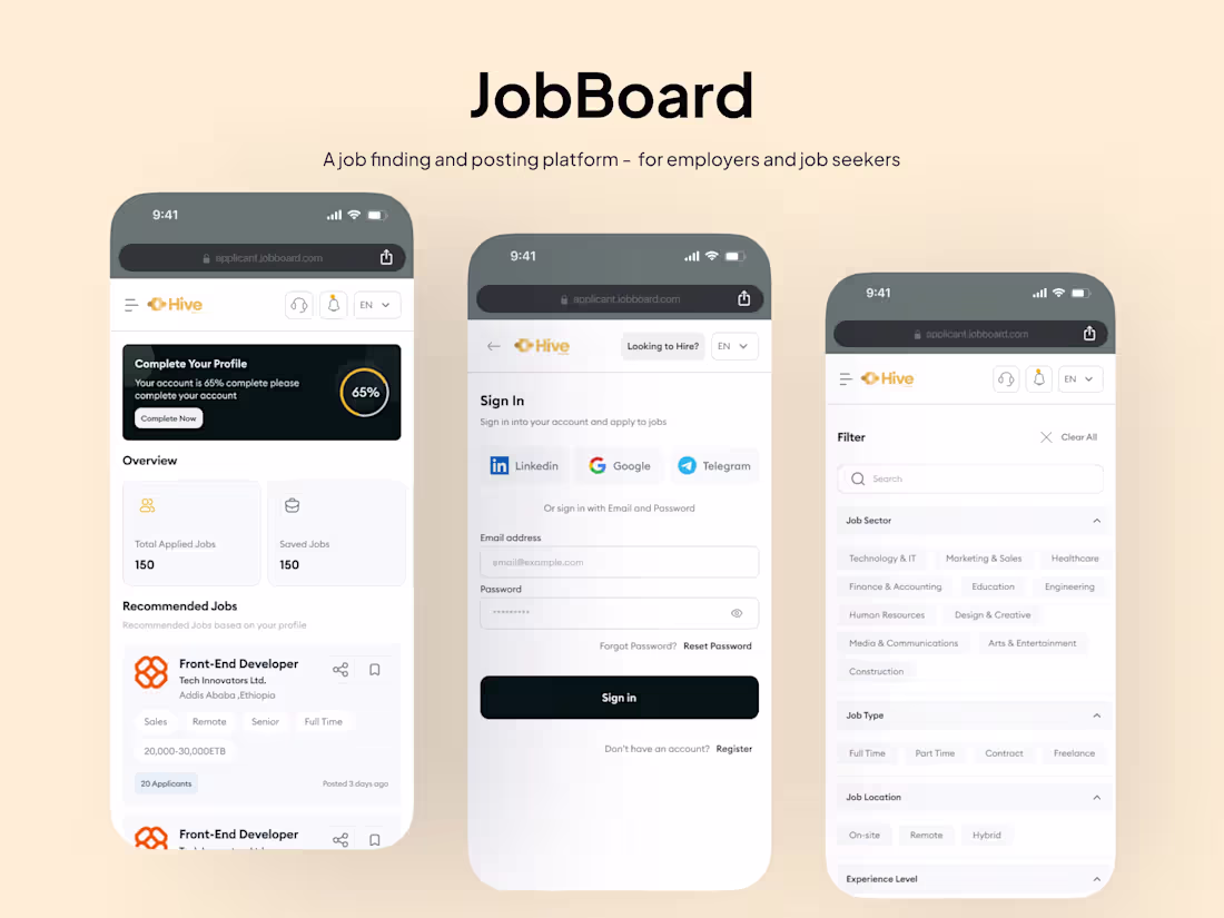 Cover image for Job Board Mobile App