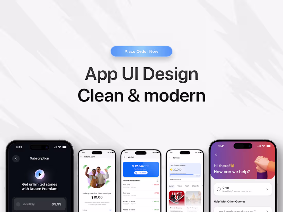 Cover image for Mobile App Design (Figma)