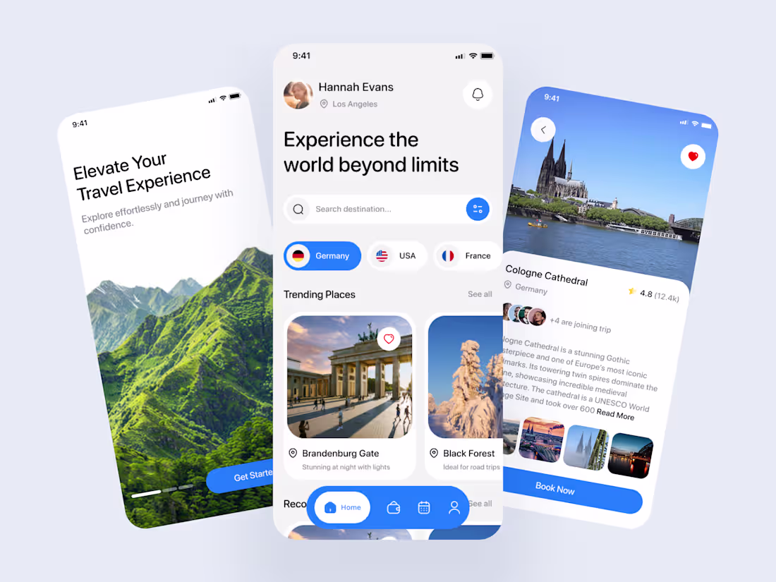 Cover image for Designed a modern travel app