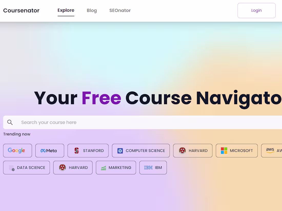 Cover image for Coursenator