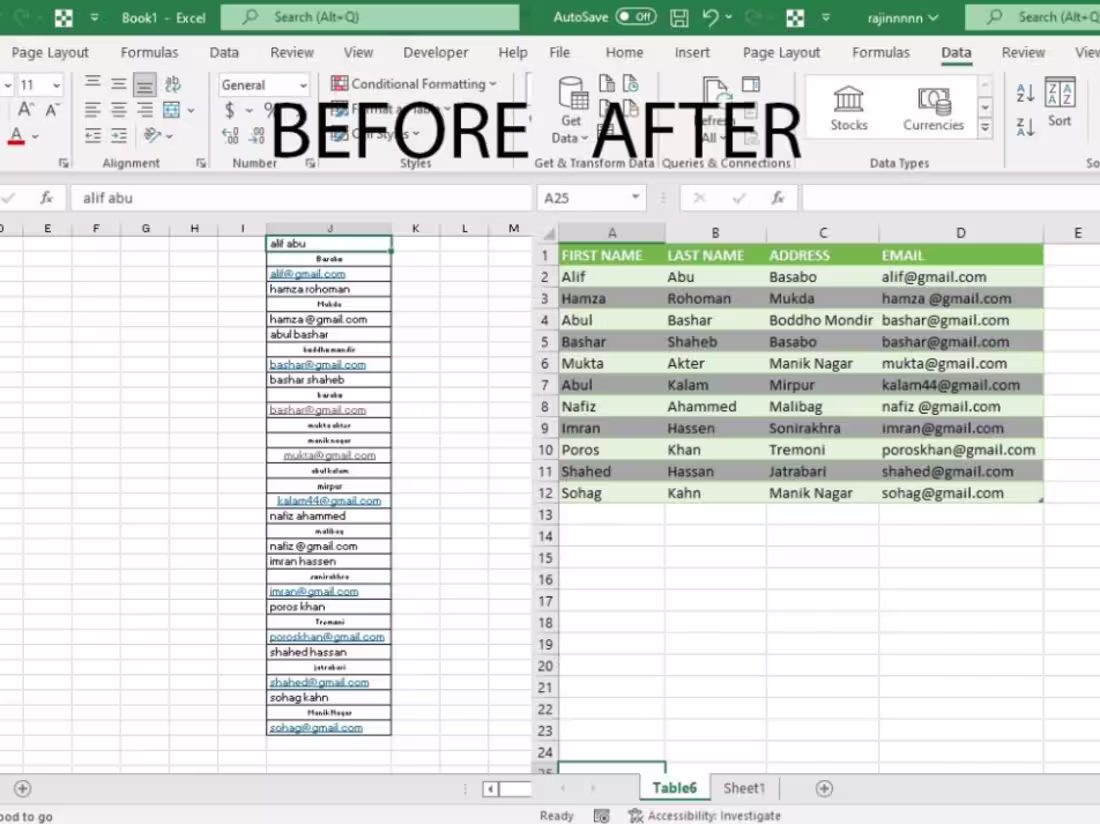 Cover image for I will transform messy data into clean structured datasets