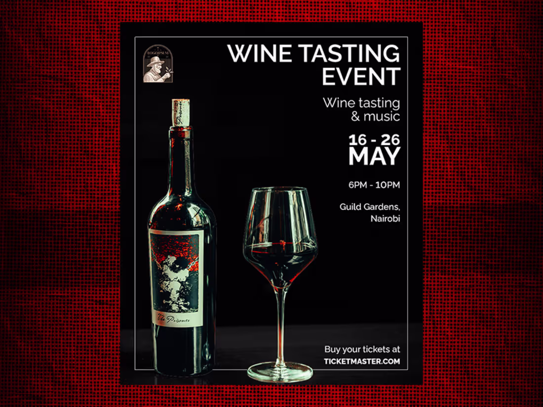 Cover image for I designed this wine tasting poster to feel elegant and invi...