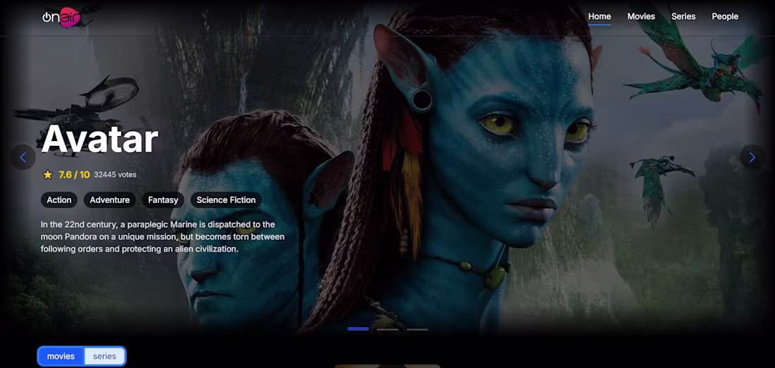 Cover image for Built a responsive movie web