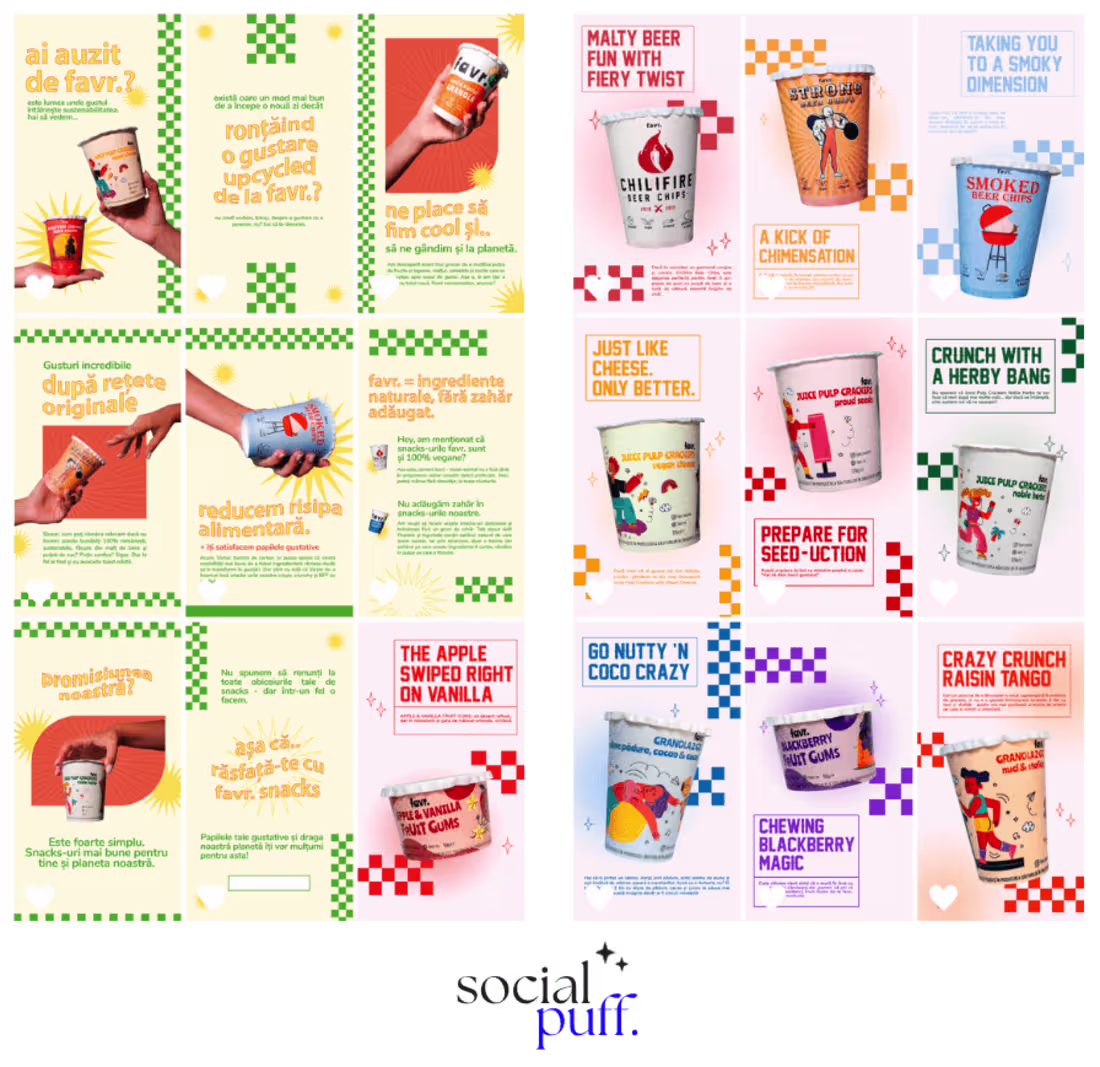 Cover image for Instagram Story Design for a Romanian Snack Brand