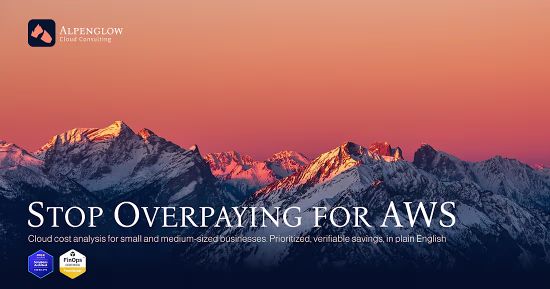 Cover image for Alpenglow Cloud Consulting - Founder-built