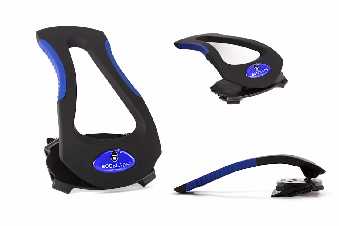 Cover image for Ergonomic body shaver handle design