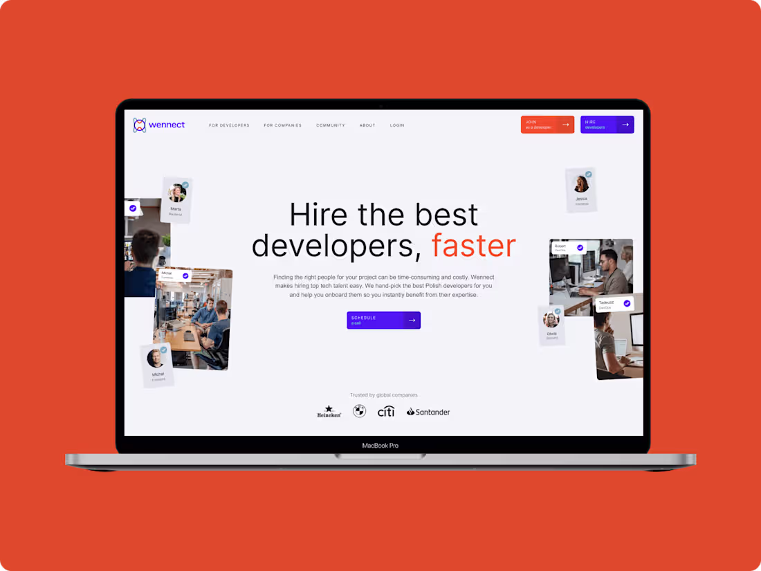 Cover image for Website design for Wennect