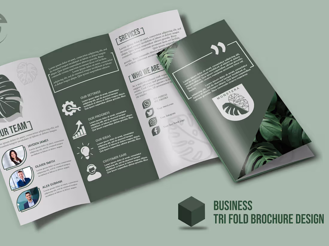 Cover image for Corporate trifold brochure design