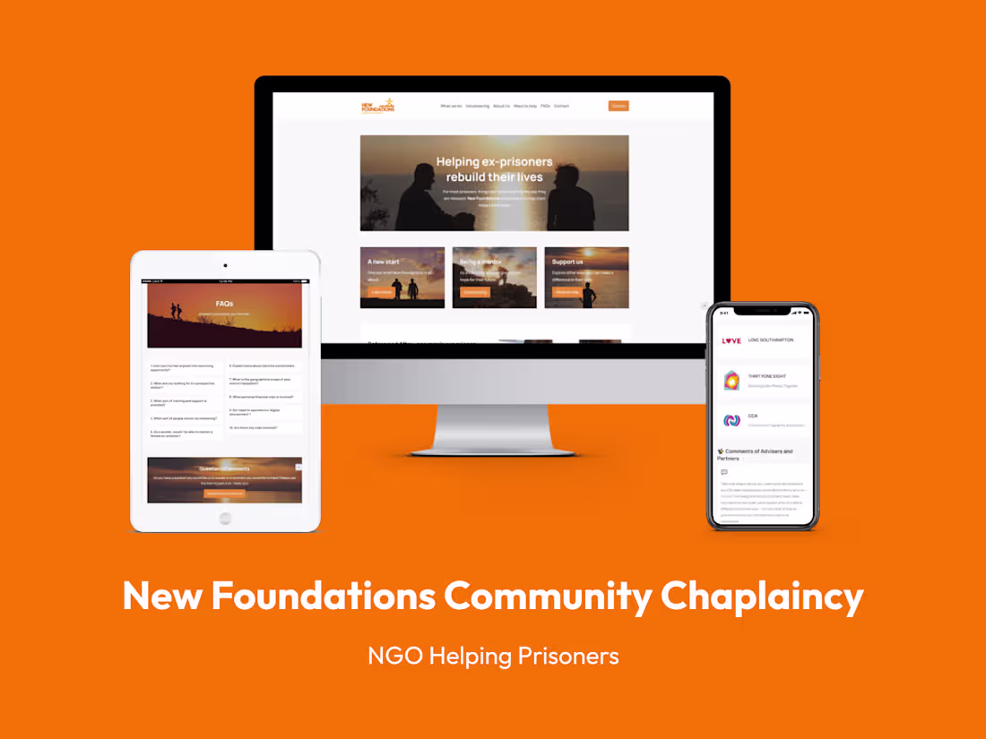 Cover image for New Foundations Community Chaplaincy - NGO's Website