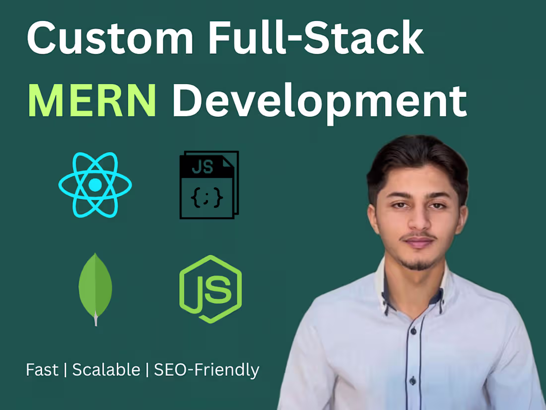 Cover image for You will get Custom Full Stack MERN Web Application.