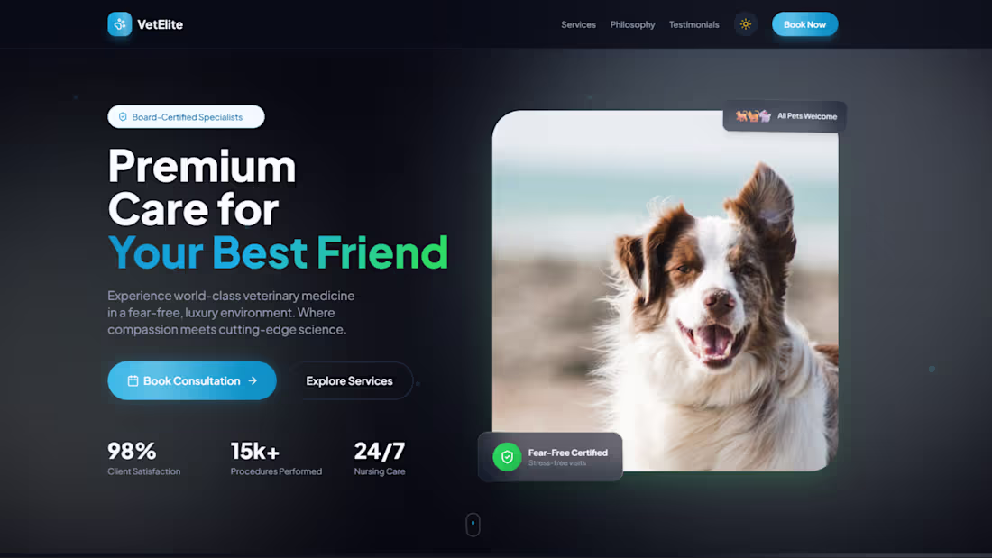 Cover image for Where pets feel safe, calm, and truly cared for 🩺🐕 This is...